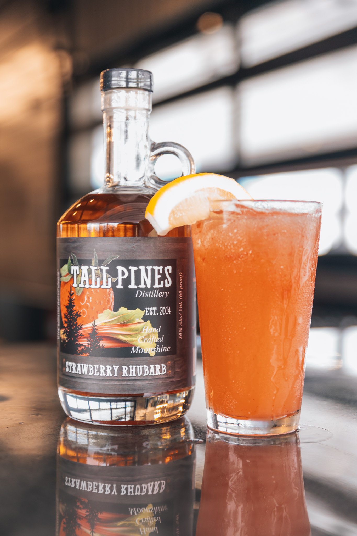 Strawberry rhurbarb lemonade